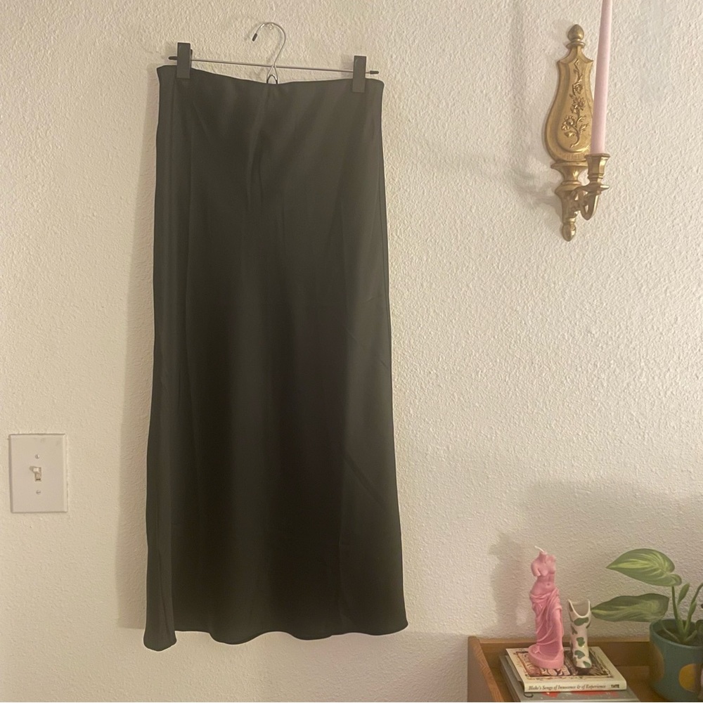 Satin Midi Skirt